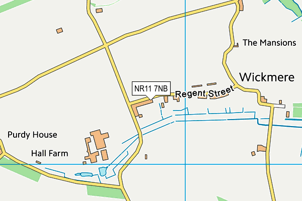NR11 7NB map - OS VectorMap District (Ordnance Survey)
