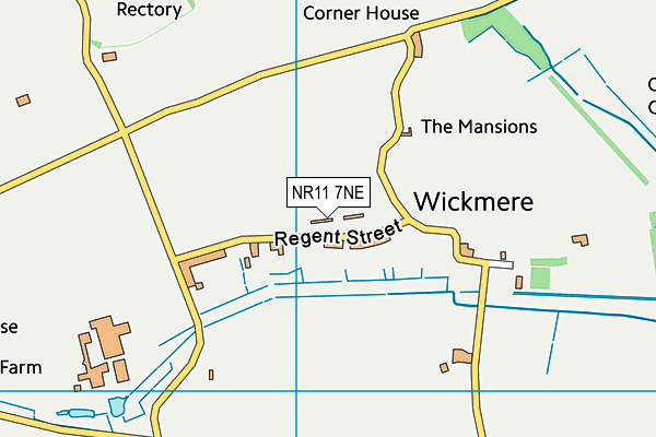 NR11 7NE map - OS VectorMap District (Ordnance Survey)