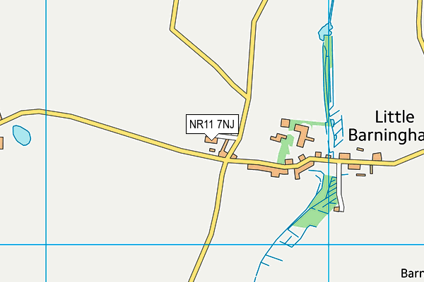 NR11 7NJ map - OS VectorMap District (Ordnance Survey)