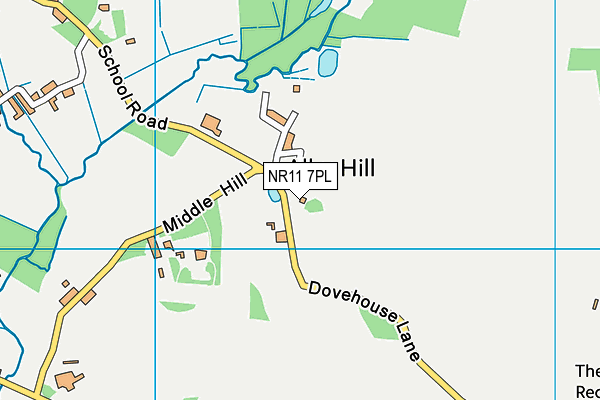 NR11 7PL map - OS VectorMap District (Ordnance Survey)