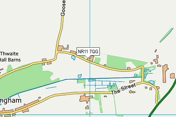 NR11 7QG map - OS VectorMap District (Ordnance Survey)