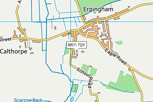 NR11 7QY map - OS VectorMap District (Ordnance Survey)