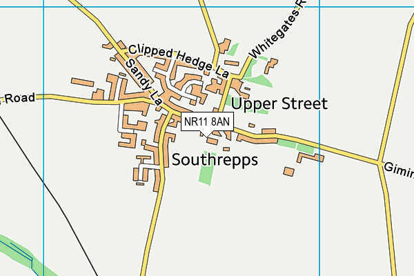 NR11 8AN map - OS VectorMap District (Ordnance Survey)