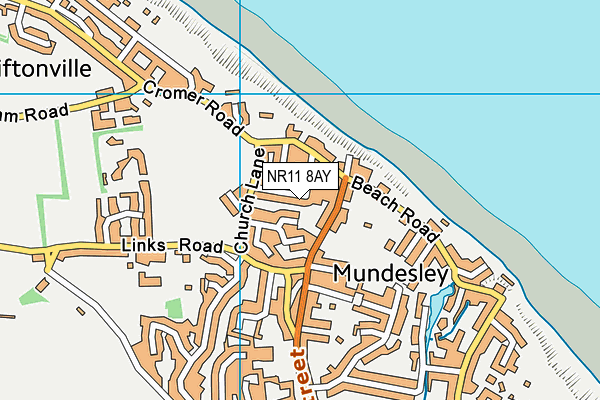 NR11 8AY map - OS VectorMap District (Ordnance Survey)