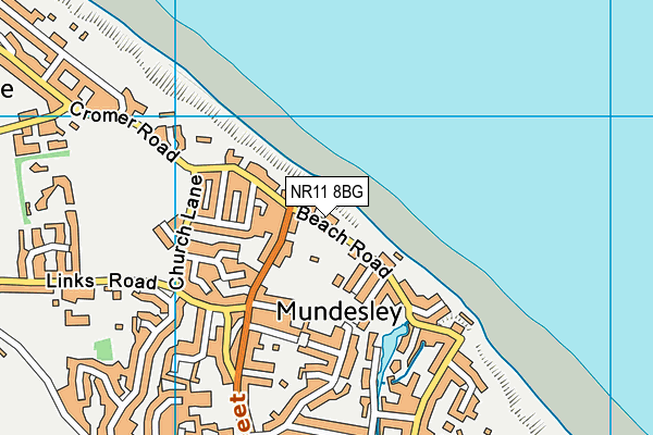 Map of NO.17 MUNDESLEY LTD at district scale