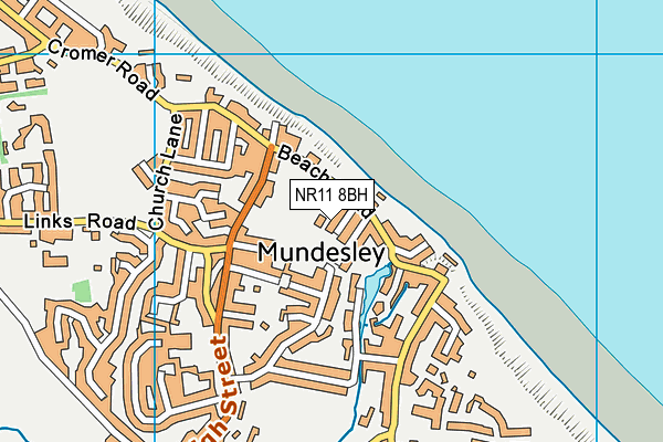 NR11 8BH map - OS VectorMap District (Ordnance Survey)