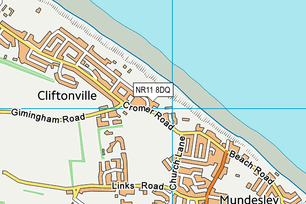 NR11 8DQ map - OS VectorMap District (Ordnance Survey)
