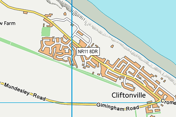 NR11 8DR map - OS VectorMap District (Ordnance Survey)