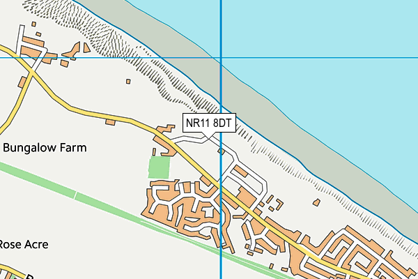 NR11 8DT map - OS VectorMap District (Ordnance Survey)