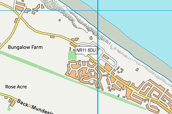 NR11 8DU map - OS VectorMap District (Ordnance Survey)