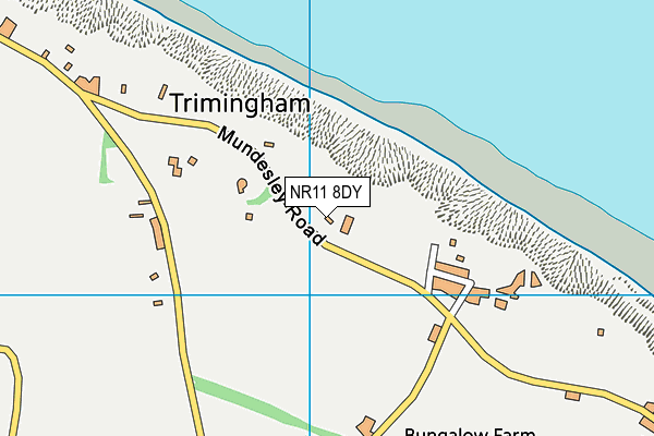 NR11 8DY map - OS VectorMap District (Ordnance Survey)