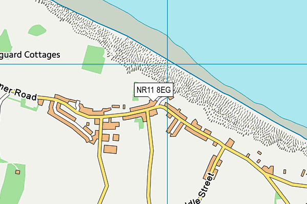 NR11 8EG map - OS VectorMap District (Ordnance Survey)