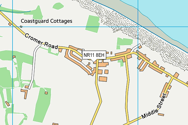 NR11 8EH map - OS VectorMap District (Ordnance Survey)