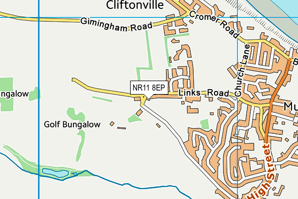 NR11 8EP map - OS VectorMap District (Ordnance Survey)