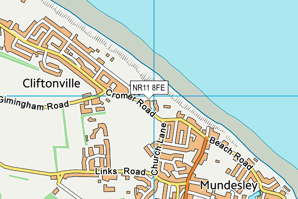 NR11 8FE map - OS VectorMap District (Ordnance Survey)