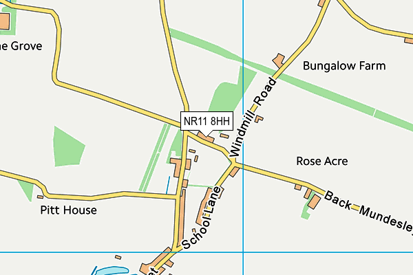 NR11 8HH map - OS VectorMap District (Ordnance Survey)