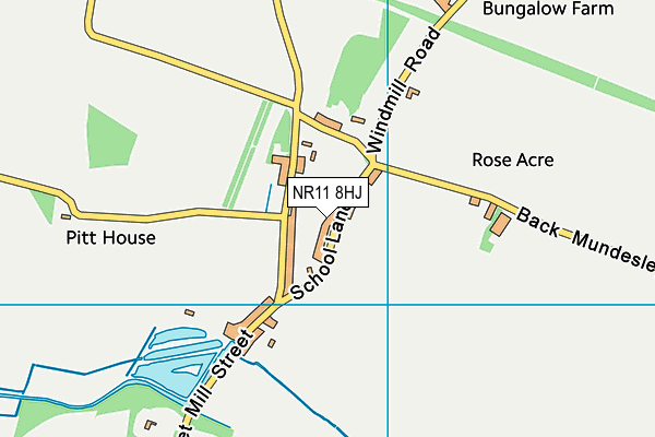 NR11 8HJ map - OS VectorMap District (Ordnance Survey)