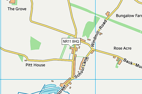 NR11 8HQ map - OS VectorMap District (Ordnance Survey)