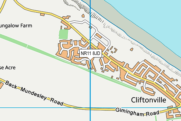 NR11 8JD map - OS VectorMap District (Ordnance Survey)