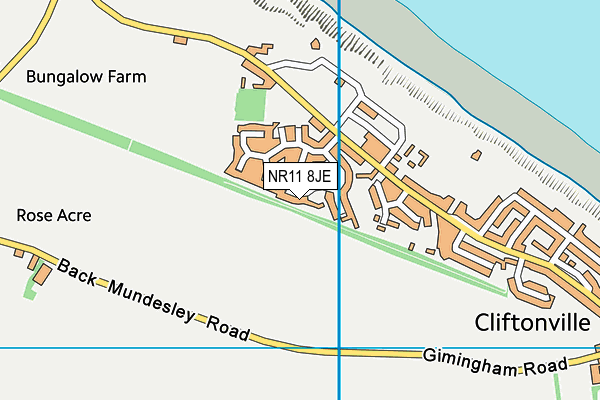 NR11 8JE map - OS VectorMap District (Ordnance Survey)