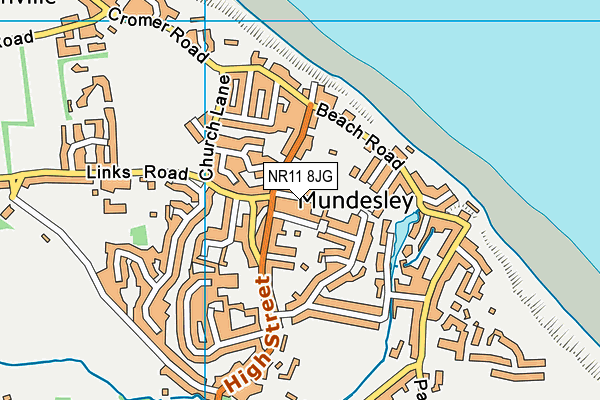 NR11 8JG map - OS VectorMap District (Ordnance Survey)
