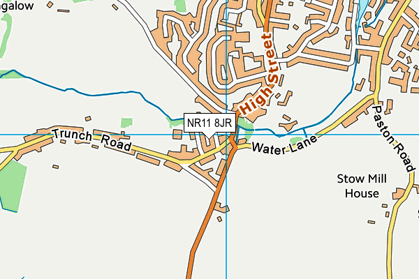 NR11 8JR map - OS VectorMap District (Ordnance Survey)