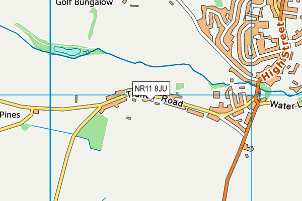 NR11 8JU map - OS VectorMap District (Ordnance Survey)