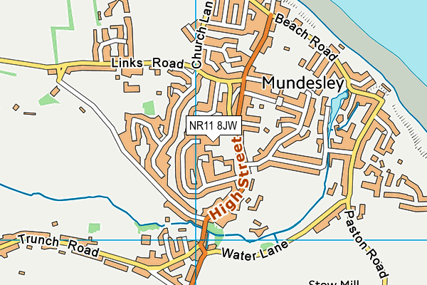 NR11 8JW map - OS VectorMap District (Ordnance Survey)