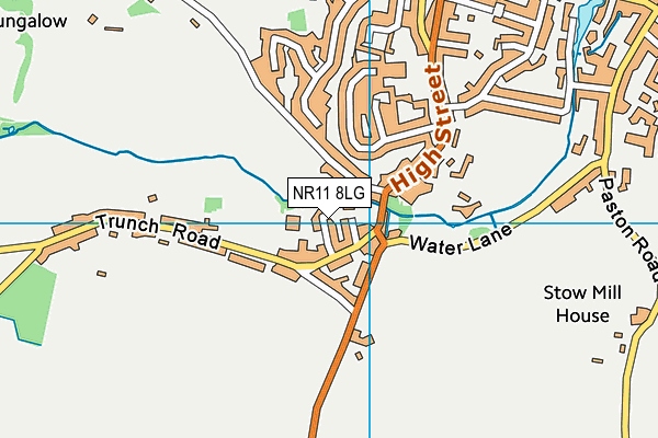 NR11 8LG map - OS VectorMap District (Ordnance Survey)