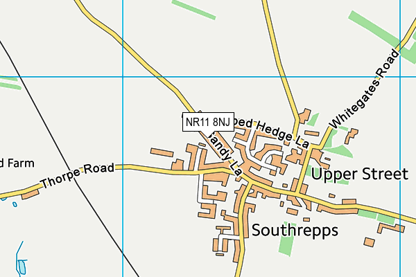 NR11 8NJ map - OS VectorMap District (Ordnance Survey)