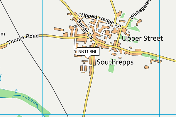 NR11 8NL map - OS VectorMap District (Ordnance Survey)