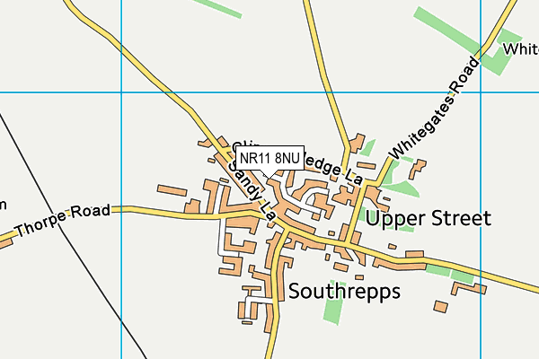 NR11 8NU map - OS VectorMap District (Ordnance Survey)