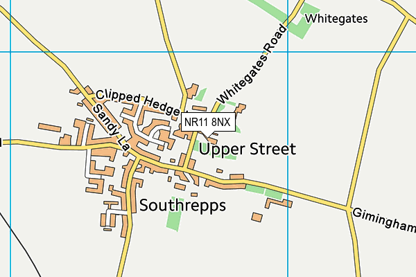 NR11 8NX map - OS VectorMap District (Ordnance Survey)