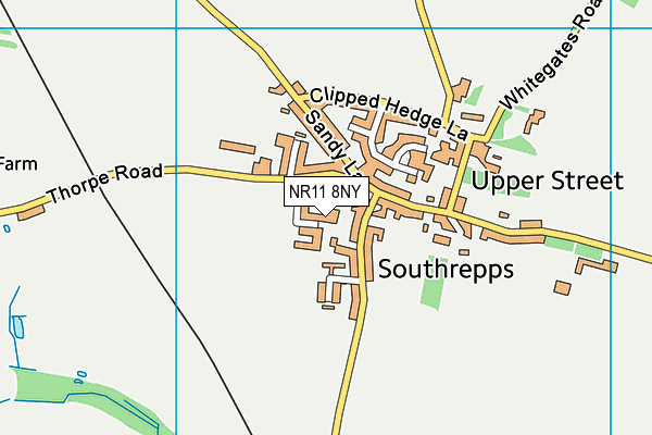 NR11 8NY map - OS VectorMap District (Ordnance Survey)