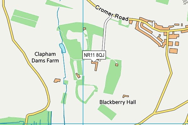 Woodland Holiday Park map (NR11 8QJ) - OS VectorMap District (Ordnance Survey)