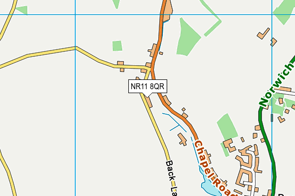 NR11 8QR map - OS VectorMap District (Ordnance Survey)