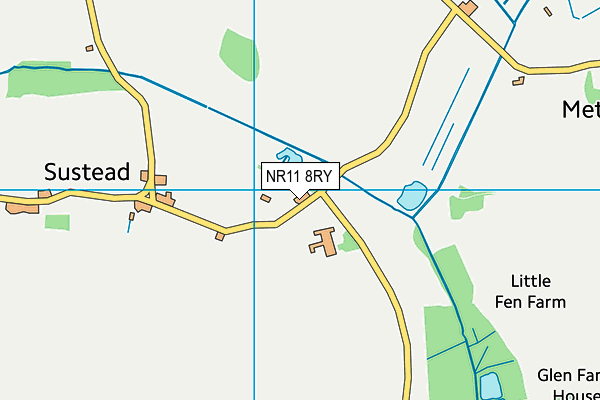 NR11 8RY map - OS VectorMap District (Ordnance Survey)