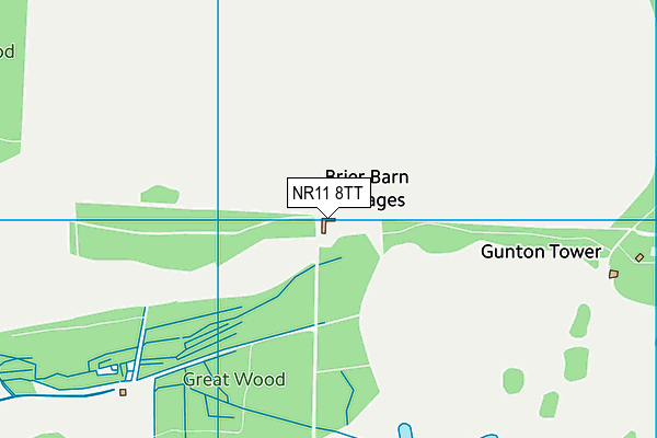NR11 8TT map - OS VectorMap District (Ordnance Survey)