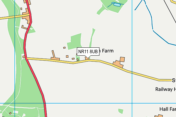 NR11 8UB map - OS VectorMap District (Ordnance Survey)