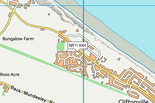 NR11 8XH map - OS VectorMap District (Ordnance Survey)