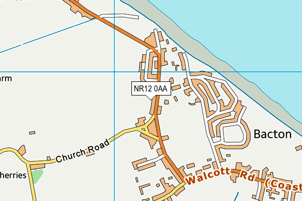 NR12 0AA map - OS VectorMap District (Ordnance Survey)