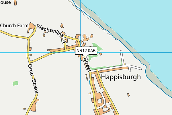 Happisburgh CofE VA Primary School map (NR12 0AB) - OS VectorMap District (Ordnance Survey)