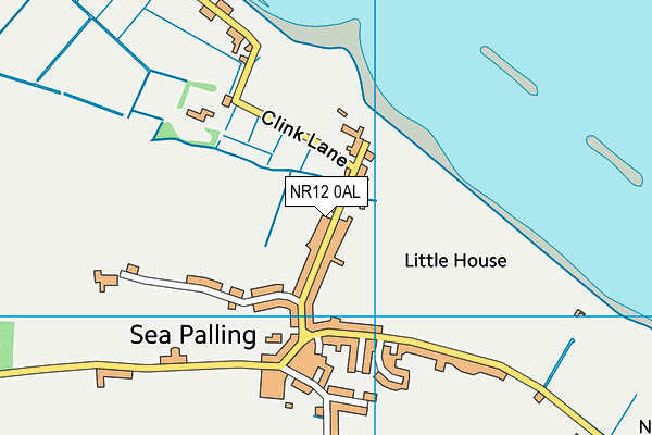 NR12 0AL map - OS VectorMap District (Ordnance Survey)