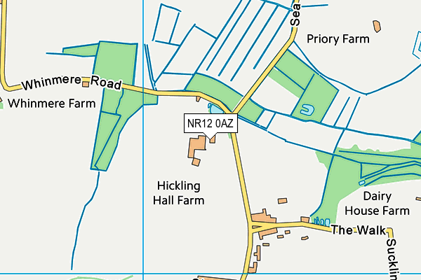 NR12 0AZ map - OS VectorMap District (Ordnance Survey)