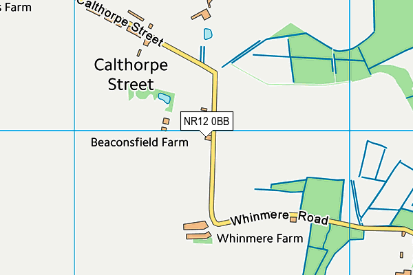 NR12 0BB map - OS VectorMap District (Ordnance Survey)
