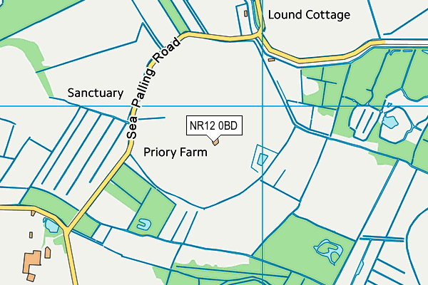 NR12 0BD map - OS VectorMap District (Ordnance Survey)