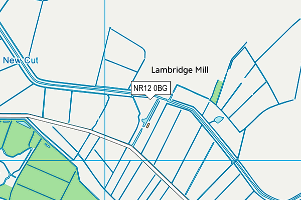 NR12 0BG map - OS VectorMap District (Ordnance Survey)