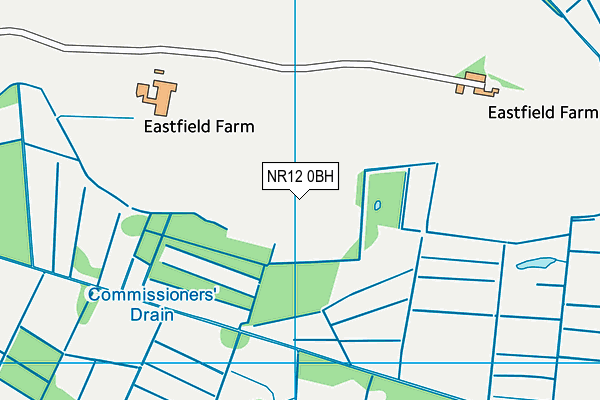 NR12 0BH map - OS VectorMap District (Ordnance Survey)