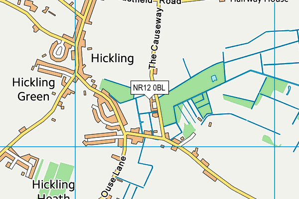 NR12 0BL map - OS VectorMap District (Ordnance Survey)