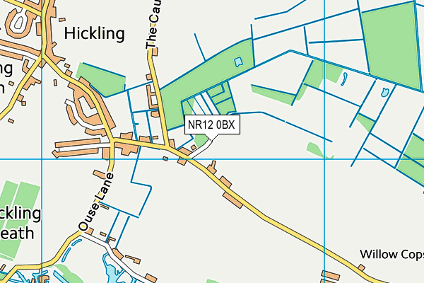 NR12 0BX map - OS VectorMap District (Ordnance Survey)